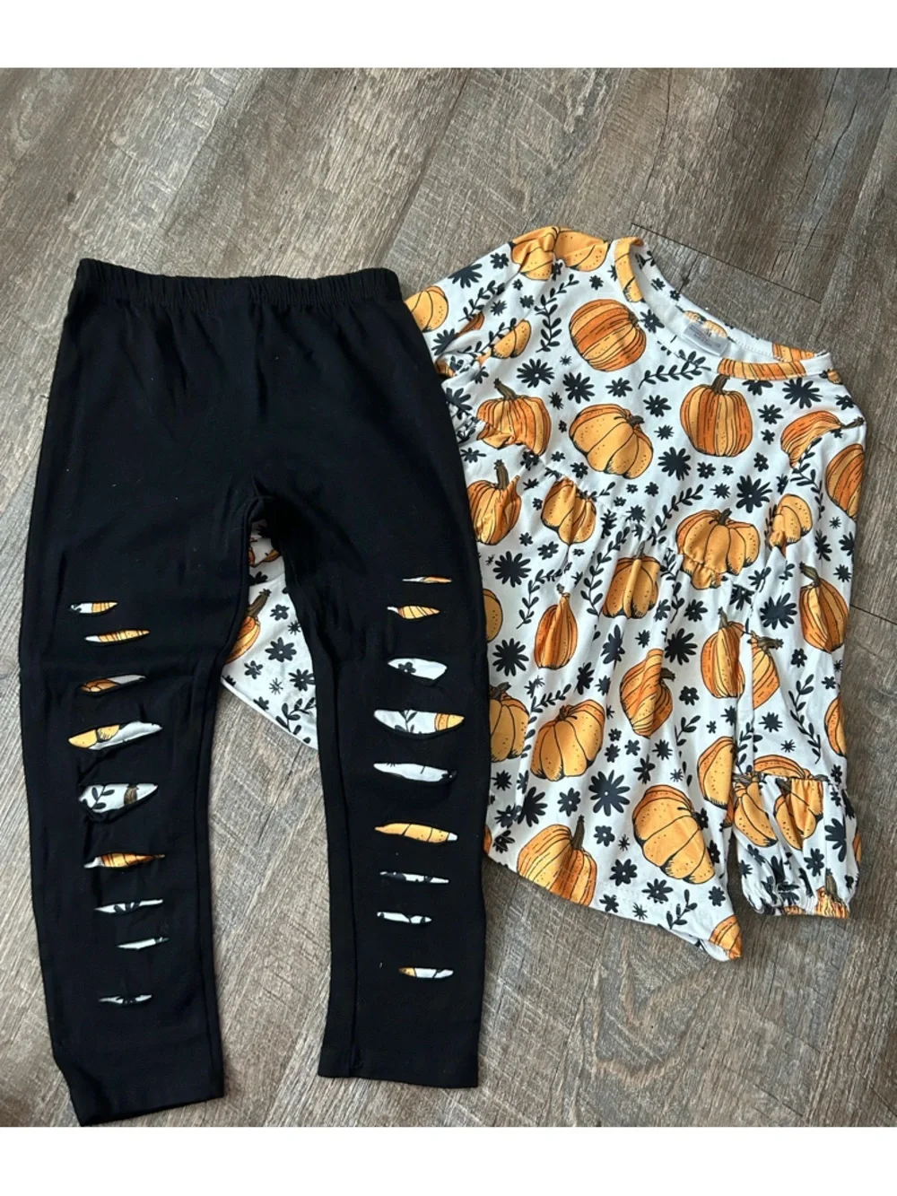 🌸 $10 SALE 🌸 Toddler Girls Pumpkin Outfit